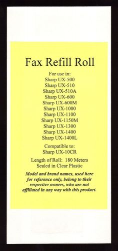New UX-10CR Fax Refill Roll for Sharp UX-1000 UX-1100 UX-1150M UX-1300 UX-1400