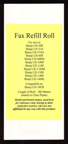New ux-10cr fax refill roll for sharp ux-1000 ux-1100 ux-1150m ux-1300 ux-1400 for sale