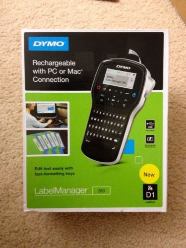 brand new DYMO 1815990 LabelManager 280 Rechargeable Handheld Label Maker