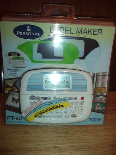 Brother Personal Label Maker PT-90 NIB NEW Sealed