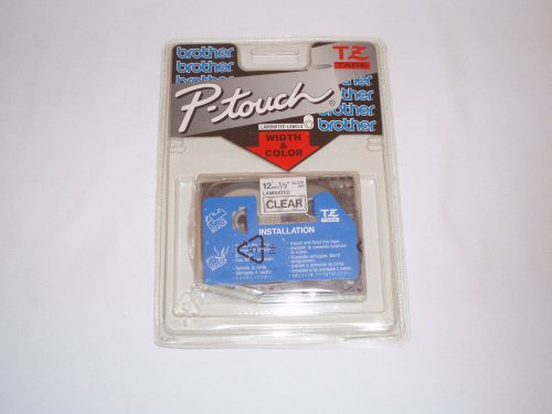 Brother P-Touch TZ131 Black On Clear Label Tape TZ-131
