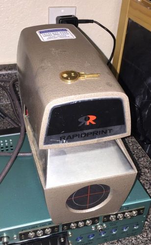 Rapidprint ar-e time clock stamper w/ key - mechanical date and time stamp for sale