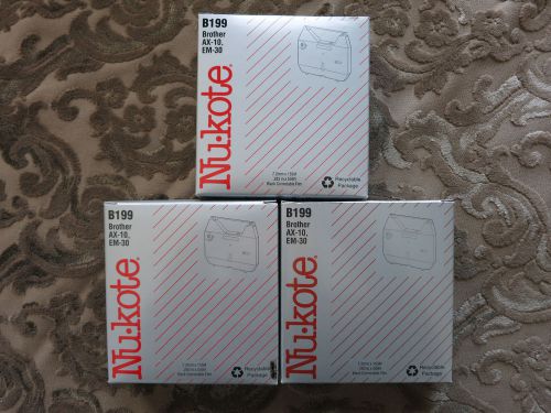 3x brother replacement typewriter ribbon b199. for ax-10 &amp; em-30. replaces 1030 for sale