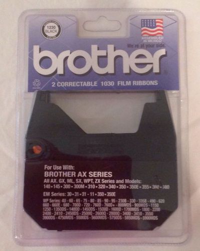 2 Pack Brother Correctable Film Ribbons 1030 Black