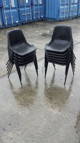 10 Plastic Stacking Chairs