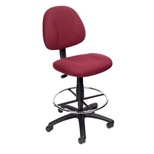 Boss Drafting Chair (Burgundy tweed)