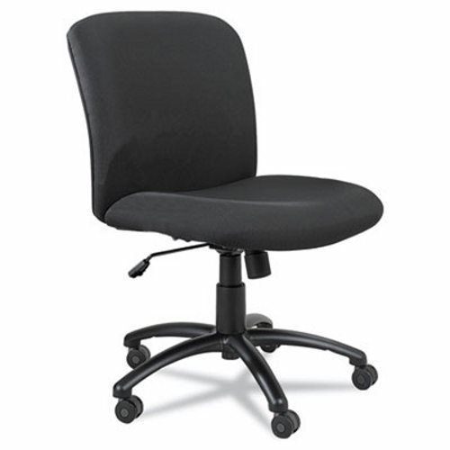 Safco Chair, Mid-Back, Big &amp; Tall, Black (SAF3491BL)