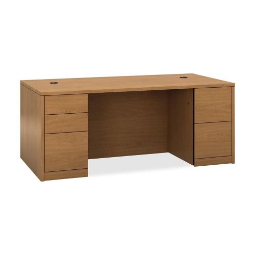 The hon company hon105890cc 10500 wood series harvest laminate office desking for sale