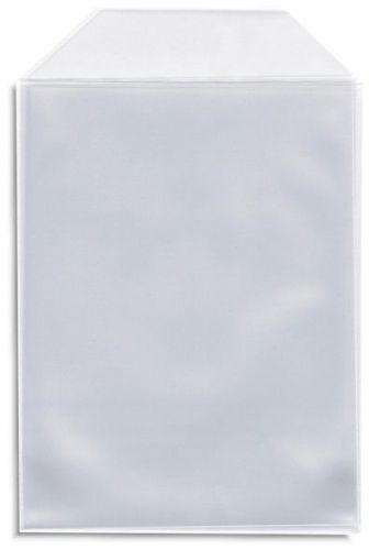 200-Pak Clear CPP Plastic =DVD Sleeves= with Flap for 14mm DVD Box Arwork &amp; Disc
