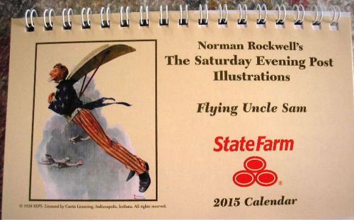 NEW Norman Rockwell The Saturday Evening Post Desk Calendar