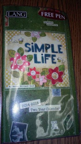 Calendar Organizer 2014 - 2015 Simple life 24 Month with free pen inside