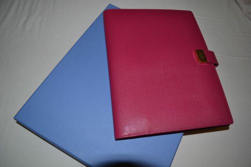 Smythson writing folder new pink ?410 for sale