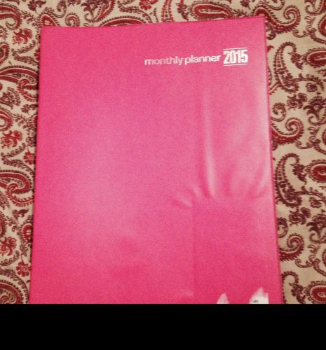 Pink 2015 monthly planner