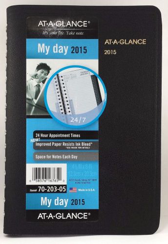 2015 AT-A-GLANCE 24-Hour Daily Appointment Book,  5 13/16&#034; x 8 5/16&#034; x 7/8