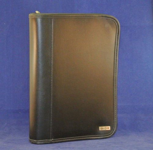 1.1&#034; Rings CLASSIC Leather dayOne by Franklin Covey Planner / Binder - BLACK