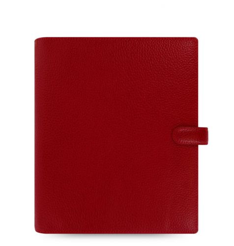 Filofax A5 Finsbury Leather Organizer Cherry Red Leather- Calendar- New Auction