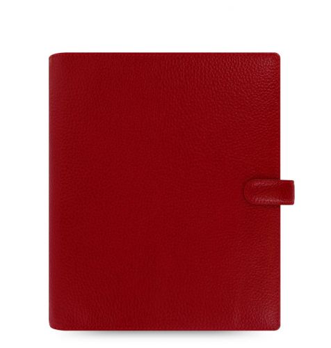 Filofax a5 finsbury leather organizer cherry red leather- calendar- new auction for sale