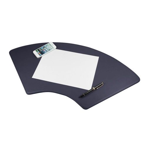 LUCRIN - Round Desk Pad 27.6x12.6 inches - Smooth Cow Leather - Purple