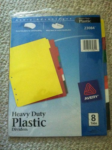 Avery Dennison 23-084 Avery Plastic Tab Divider - 8 X Tab Blank - 8.5&#034; X 11&#034; - 8