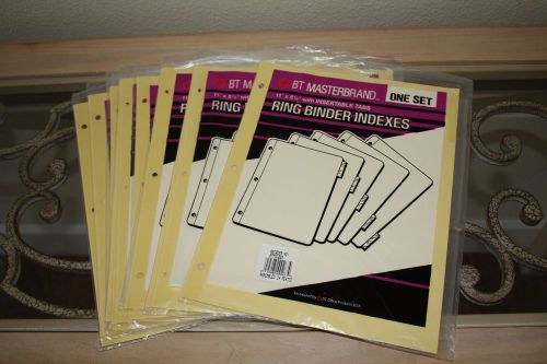 Ring Binder Indexes w/ Inserable Tabs
