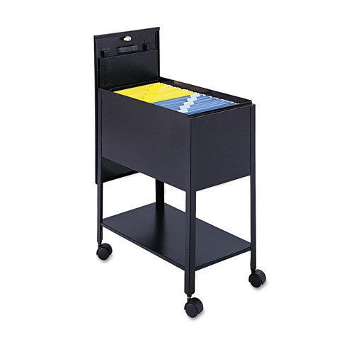 Extra-deep locking mobile tub file, 13-1/2w x 24-3/4d x 28-1/4h, black for sale