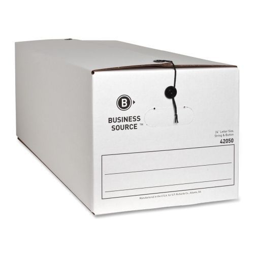 Business Source File Storage Box -350 lb - 10&#034;Hx12&#034;Wx24&#034;D -Plastic  - BSN42050