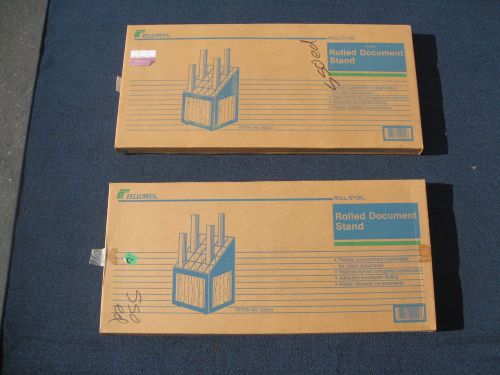 Upright Rolled Document Stands - New - Three (3) Each