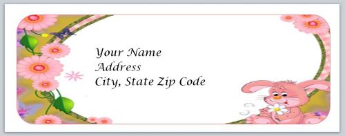 30 Pink Flowers Personalized Return Address Labels Buy 3 get 1 free (bo8)