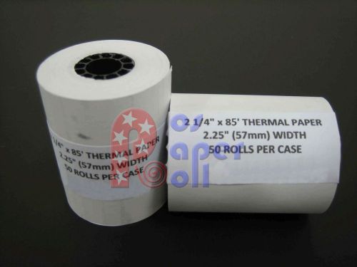 100 rolls of receipt paper for equinox t4205, t4210, t4220, and t4230 machines for sale