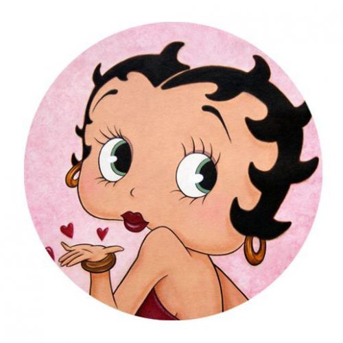 New Betty Boop Round Mouse Pad 003