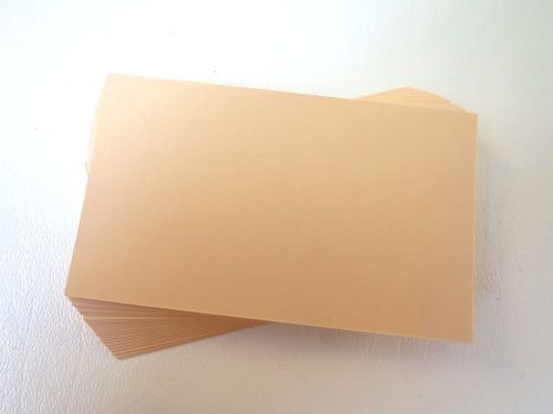 100 Peach Blank Business Cards 65 lb. Cover 89mm x 52mm- 3.5 x 2