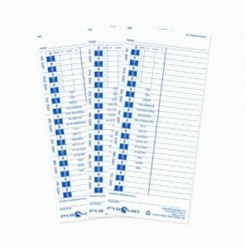 Pyramid 35100-10 100 Count Time Cards for the Pyramid 3500, 3700 and 3000HD, Ele
