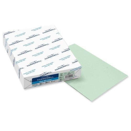 Lot of 10 hammermill fore super premium paper -8.5&#034;x14&#034;-500/ream -green for sale