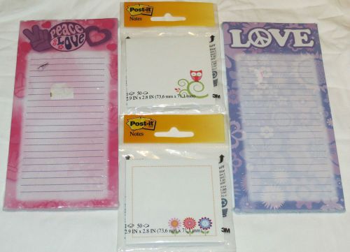 Post-It Notes and Magnetic List Pad Lot NEW