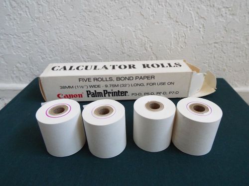 Canon Palm Printer Calculator Rolls Bond Paper, 4 rolls