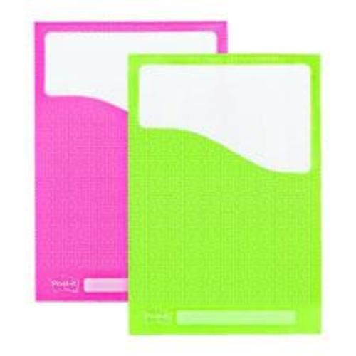 Post It Pockets Lime &amp; Pink 5-3/8&#039;&#039; x 7-7/8&#039;&#039; 2 Count