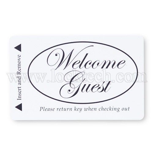 Welcome Guest Generic Hotel Keycards - Case of 5000