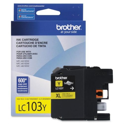 BROTHER INT L (SUPPLIES) LC103Y  YELLOW INK CARTRIDGE FOR