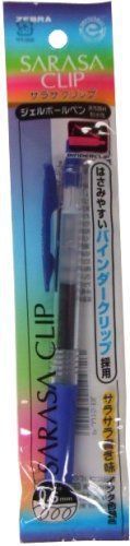 Zebra Sarasa Push Clip Gel Ink Ballpoint Pen 0.5mm Blue Ink Color