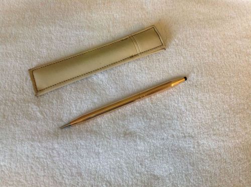 Cross Ladies Womens 14KT Gold Filled 0.9mm Pencil w/Pouch Discontinued Rare!