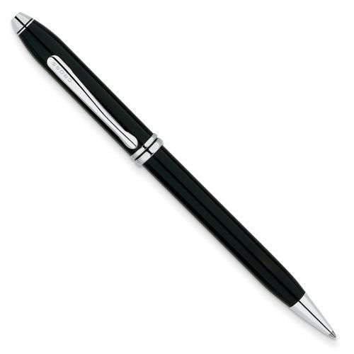 Townsend Black Lacquer Rhodium-plated Ball-Point Pen