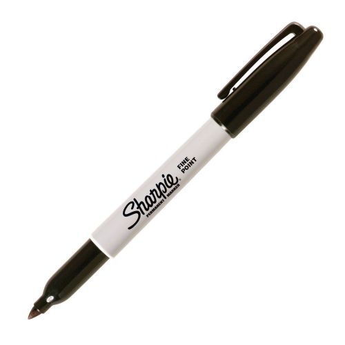 Sharpie fine pt perm marker, black (shp 30051) - 12 markers in a pack! for sale