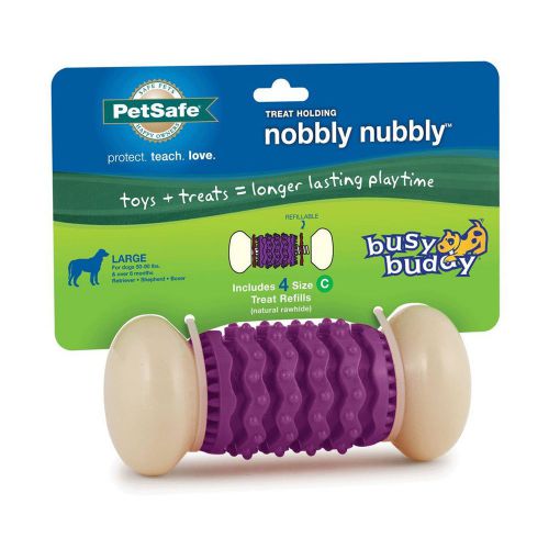 Petsafe busy buddy nobbly nubbly dog toy, large, ea (bbnobl-15d) for sale