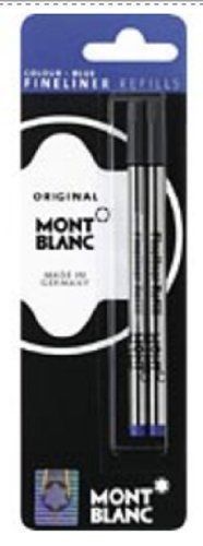 4 montblanc  blue fineliner refills  broad point  107876 for sale