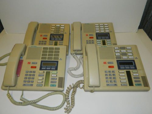 Lot of 4 NORSTAR NORTEL MERIDIAN NT8B20 M7310 DISPLAY OFFICE BUSINESS TELEPHONE