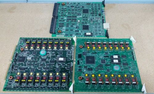 Lot of 3 NEC Circuit Cards for NEAX 2400 System, 2 PA-16ELCJ-B and 1 PH-SW10