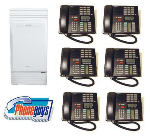 Norstar nortel meridian office used pbx phone system with 6 m7310 phones for sale