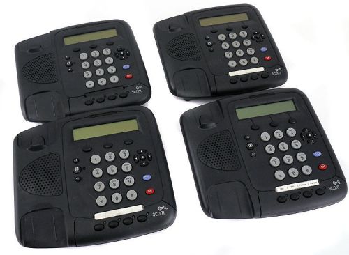 Lot 4 3Com 3101 3C10401A NBX VCX IP Business Office Display Basic Phone BLACK