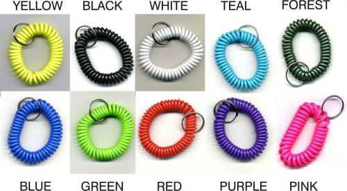 (250) Spiral Wrist Coils Key Chains