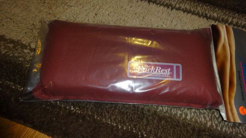 THE BACK REST PROTECT YOUR BACK BURGANDY NEW IN PACKAGE
